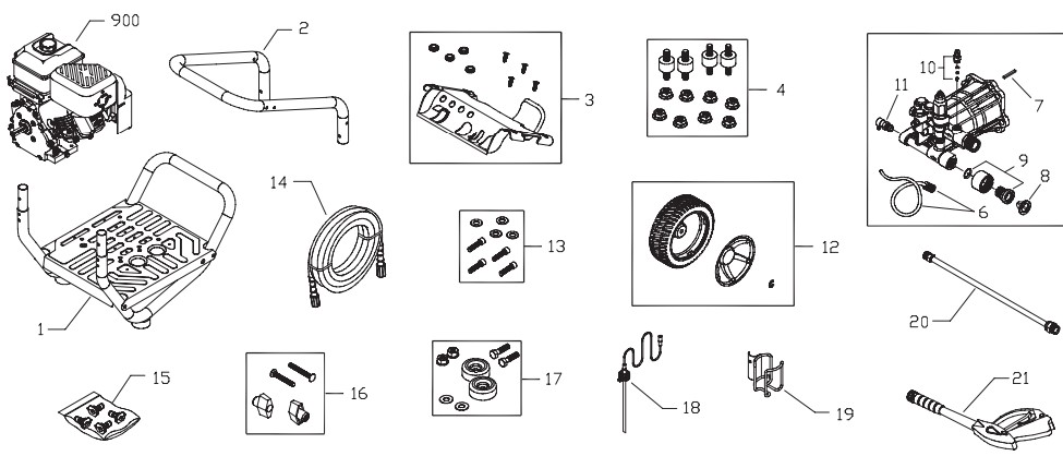 craftsman 3100 psi power washer model 020372-0 replacement parts & manual